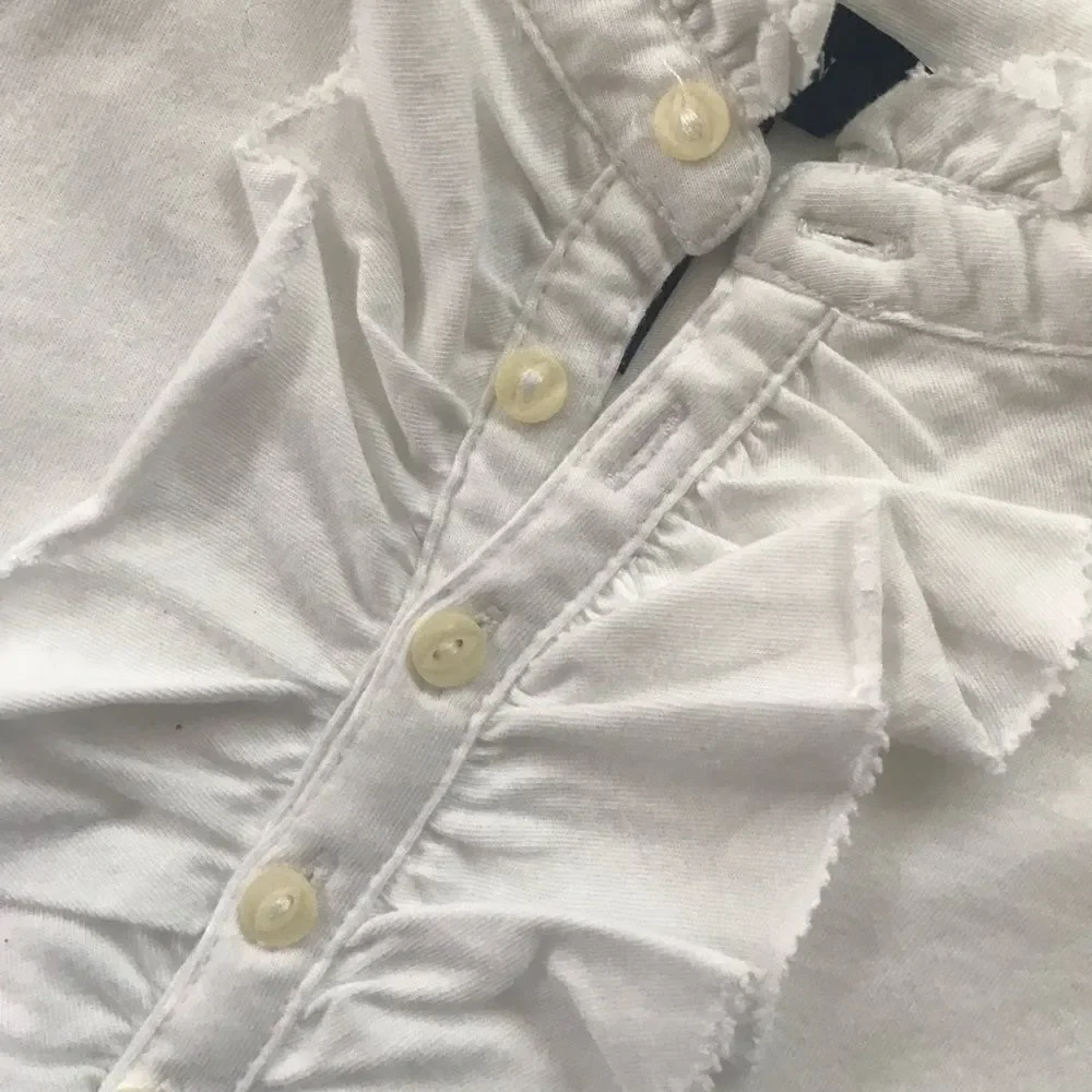 Ralph Lauren Kids ruffle neck tank